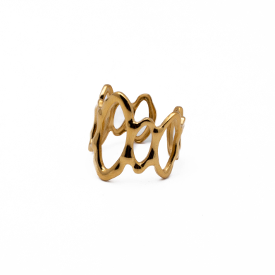 ANILLO ZO14105R Dorado Acero Inoxidable -2A44