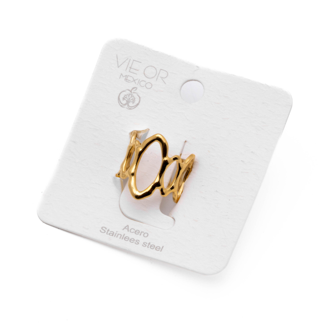 ANILLO ZO14105R Dorado Acero Inoxidable -2A44