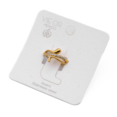 ANILLO ZO13734R Dorado Acero Inoxidable -A31