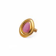 ANILLO ZO13021R DORADO VERDE Acero Inxidable A29