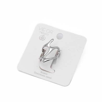 ANILLO ZO14099R Plateado Acero Inoxidable -A39