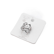 ANILLO ZO14123R Plateado Acero Inoxidable -A49