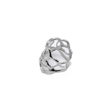 ANILLO ZO14123R Plateado Acero Inoxidable -A49