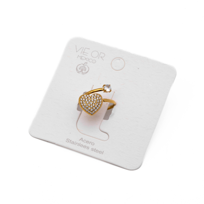 ANILLO ZO13586R Dorado Acero Inoxidable -A41