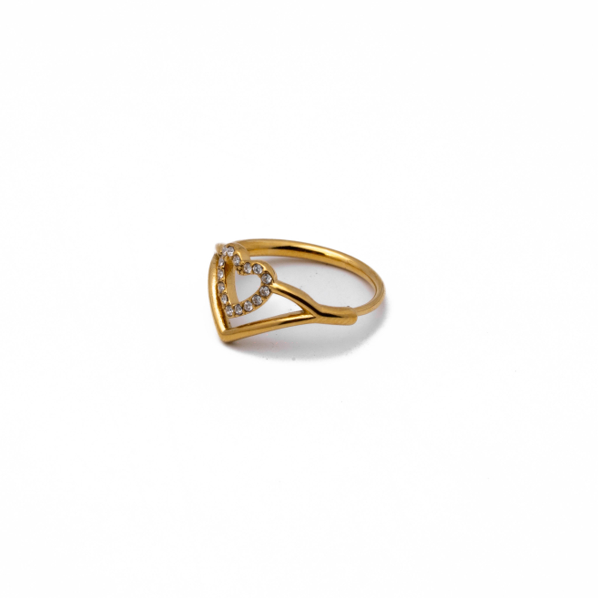 ANILLO ZO13754R Dorado Acero Inoxidable -A41