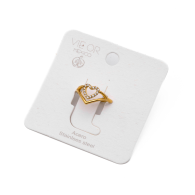 ANILLO ZO13754R Dorado Acero Inoxidable -A41