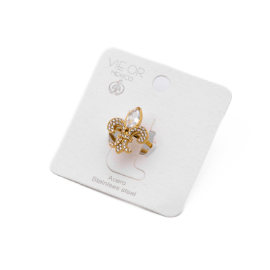 ANILLO ZO13619R Dorado Acero Inoxidable -A57