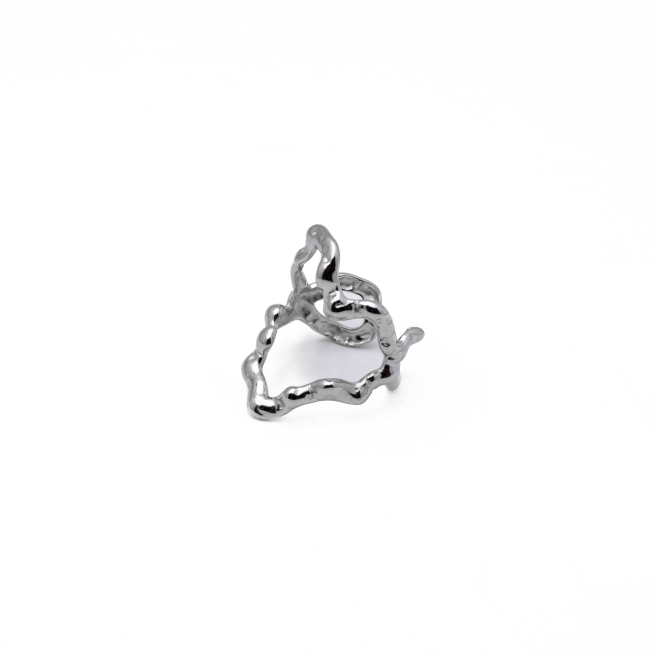 ANILLO ZO14096R Plateado Acero Inoxidable -2A38