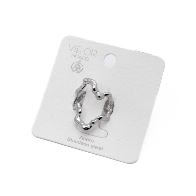 ANILLO ZO14096R Plateado Acero Inoxidable -2A38