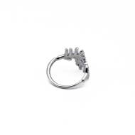 ANILLO ZO13747R Plateado Acero Inoxidable -A57