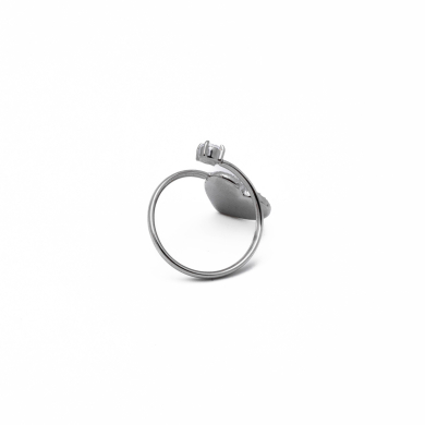 ANILLO ZO13586R Plateado Acero Inoxidable -A41
