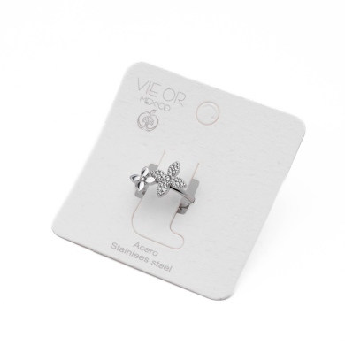 ANILLO ZO13452R Plateado Acero Inoxidable -A57