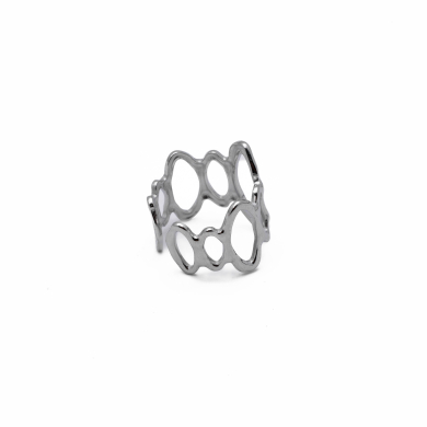 ANILLO ZO14105R Plateado Acero Inoxidable -2A44