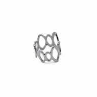 ANILLO ZO14105R Plateado Acero Inoxidable -2A44