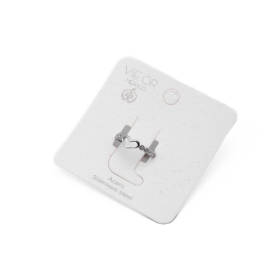 ANILLO ZO14307R Plateado Acero Inoxidable -2A22