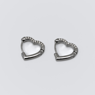 ARETES ZO13761E/15MM Plateado Acero Inoxidable -F32