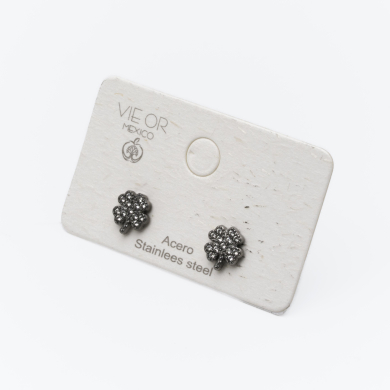 ARETES ZO14812E PLATEADO Acero Inxidable F53