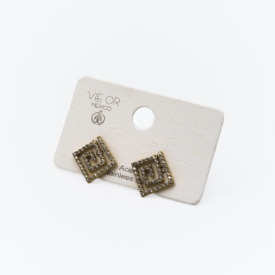 ARETES ZO14833E DORADO Acero Inxidable F42