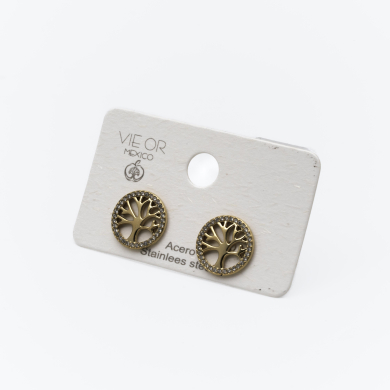 ARETES ZO14847E DORADO Acero Inxidable F32