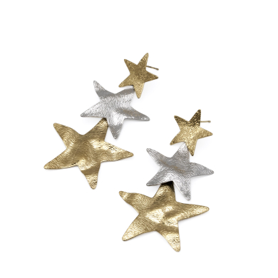 ARETES ZO14395E390 BICOLOR Acero Inxidable F43