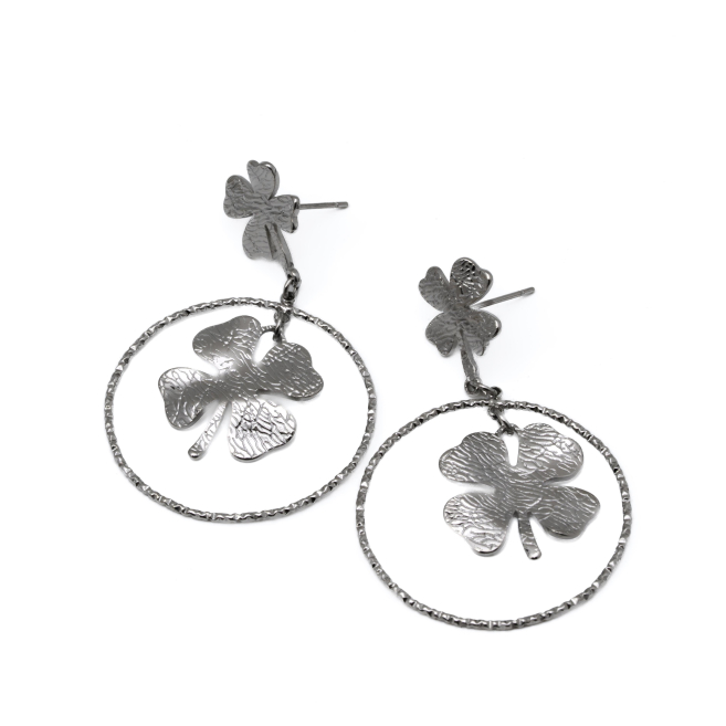 ARETES ZO14032E Plateado Acero Inoxidable -G42