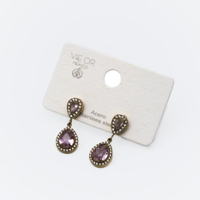 ARETES ZO13963E Dorado Rosa Acero Inoxidable -G35