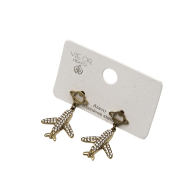 ARETES ZO14871E DORADO Acero Inxidable F32