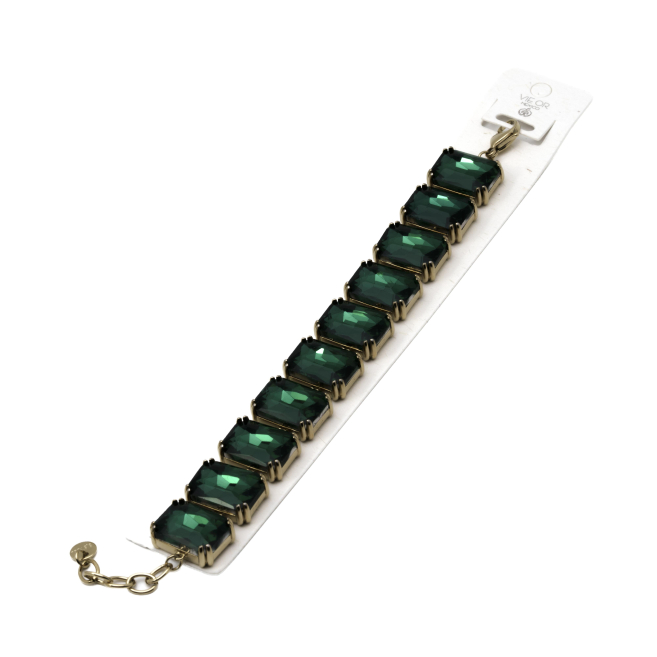 PULSERA ZO13542B DORADO VERDE Acero Inxidable 2C23