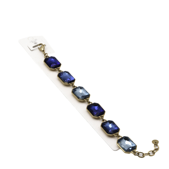 PULSERA ZO13849B DORADO AZUL Acero Inxidable 2B56