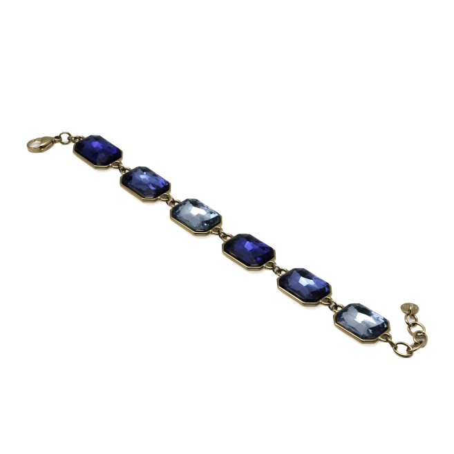 PULSERA ZO13849B DORADO AZUL Acero Inxidable 2B56