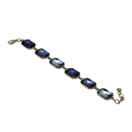 PULSERA ZO13849B DORADO AZUL Acero Inxidable 2B56