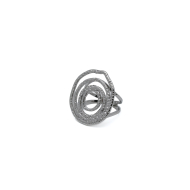 ANILLO ZO13077R Plateado Acero Inoxidable -2A47