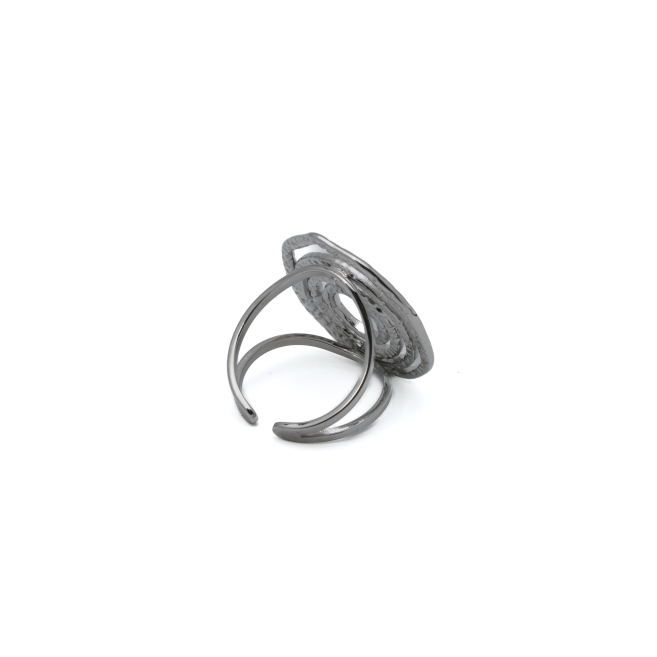 ANILLO ZO13077R Plateado Acero Inoxidable -2A47
