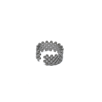 ANILLO ZO14133R Plateado Acero Inoxidable -2A36