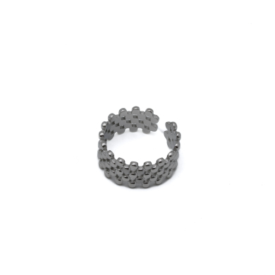 ANILLO ZO14133R Plateado Acero Inoxidable -2A36