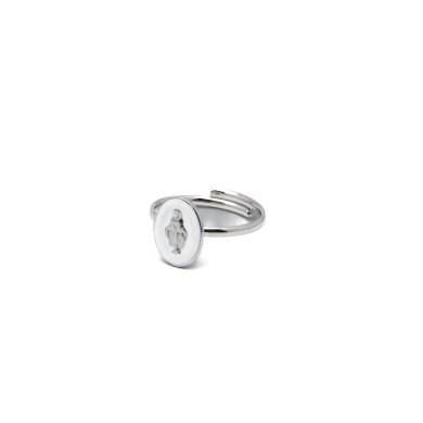 ANILLO ZO13348R Plateado Blanco Acero Inoxidable -A28