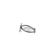 ANILLO ZO13348R Plateado Blanco Acero Inoxidable -A28
