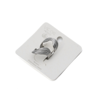 ANILLO ZO14097R Plateado Acero Inoxidable -2A58