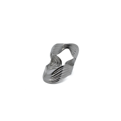 ANILLO ZO14097R Plateado Acero Inoxidable -2A58