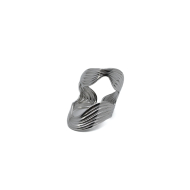 ANILLO ZO14097R Plateado Acero Inoxidable -2A58