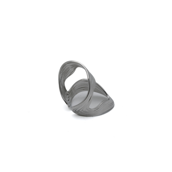 ANILLO ZO14097R Plateado Acero Inoxidable -2A58