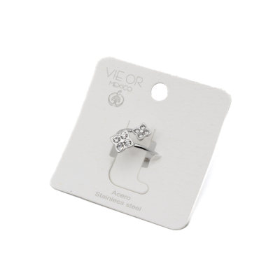 ANILLO ZO13672R Plateado Acero Inoxidable -A42