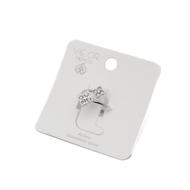 ANILLO ZO13672R Plateado Acero Inoxidable -A42