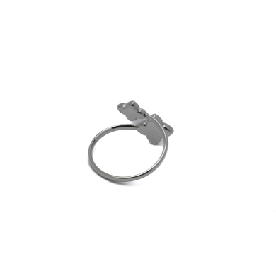 ANILLO ZO13672R Plateado Acero Inoxidable -A42