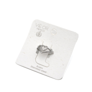 ANILLO ZO13754R Plateado Acero Inoxidable -A41