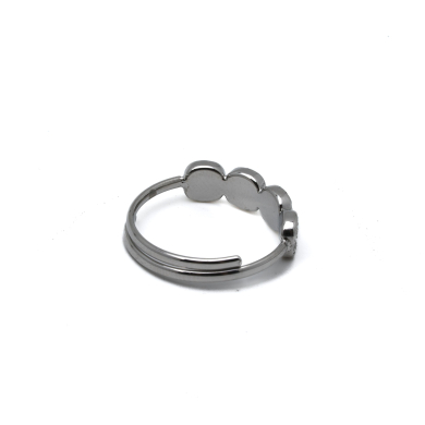 ANILLO ZO13001R Plateado Acero Inoxidable -A42