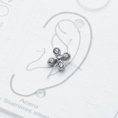 ARETE PIERCING ZO13793E PLATEADO Acero Inxidable F38