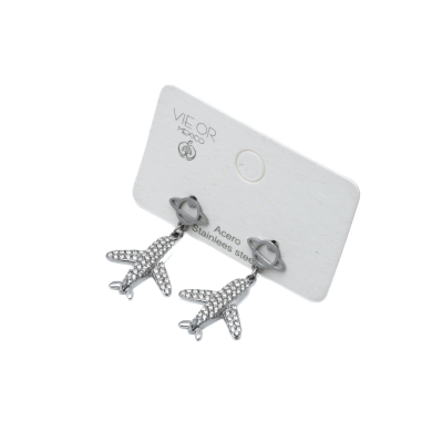 ARETES ZO14871E PLATEADO Acero Inxidable F32