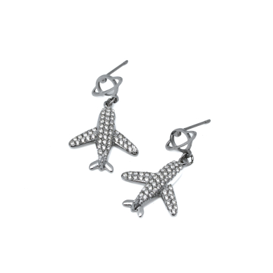 ARETES ZO14871E PLATEADO Acero Inxidable F32