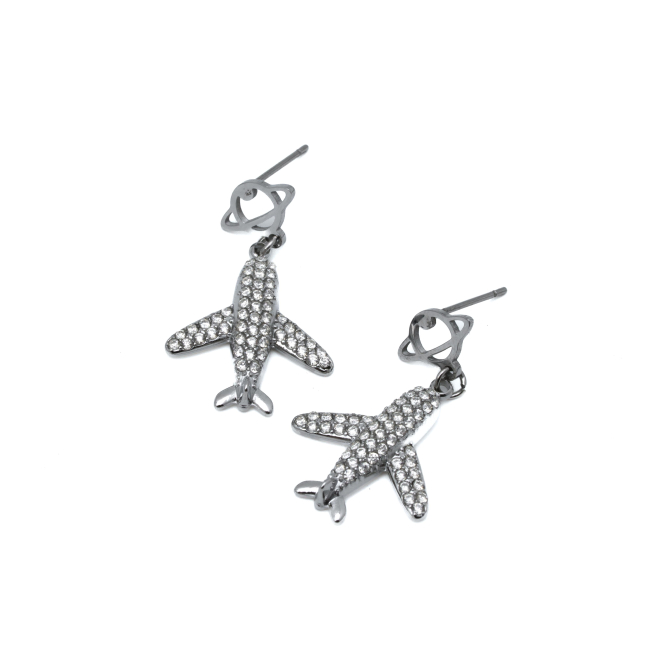 ARETES ZO14871E PLATEADO Acero Inxidable F32